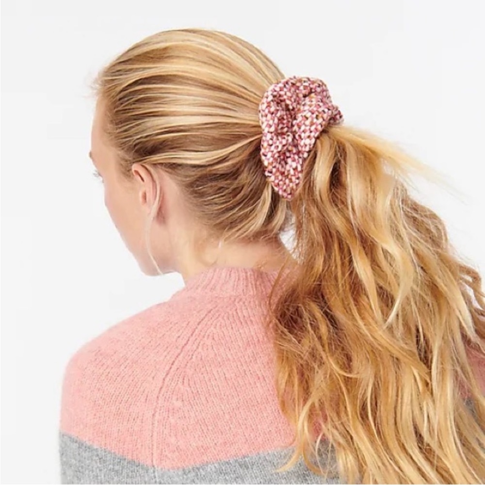 J.Crew Wide scrunchie in tweed